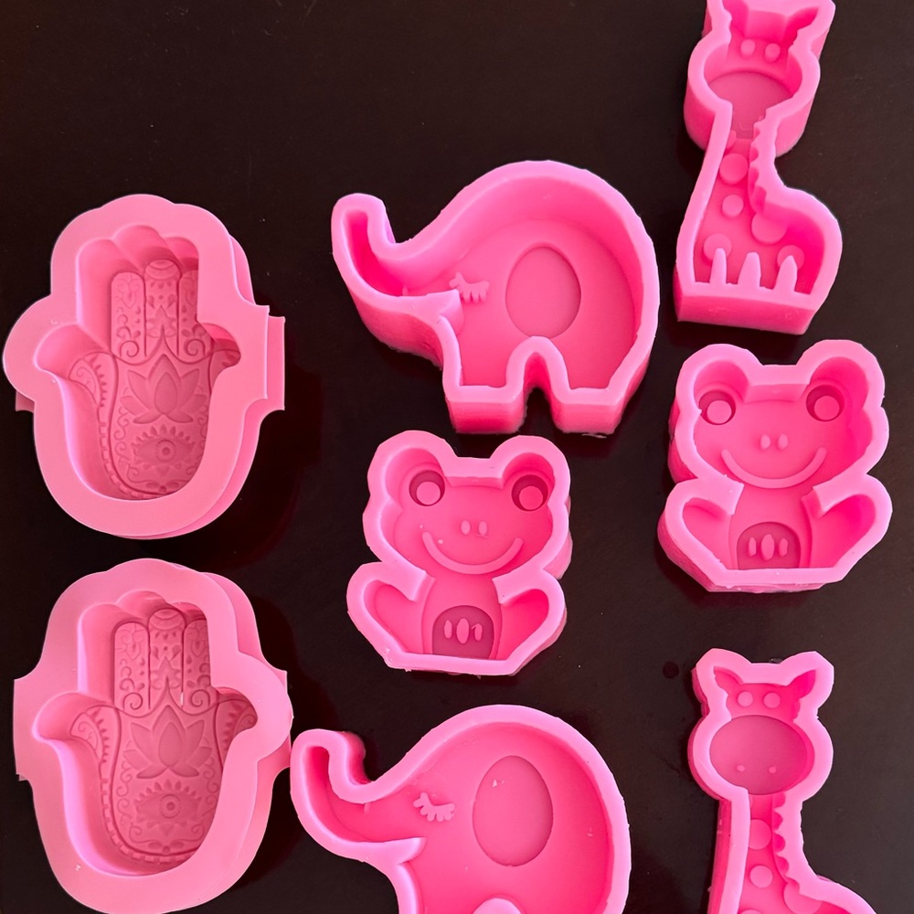 Lot of Animal and Hamsa Silicone Molds